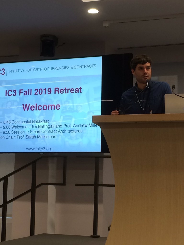 Andrew Miller IC3 2019 Fall Retreat 